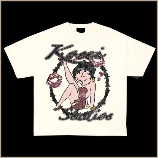 KOSEI "BETTYBOOP' CREME TEE